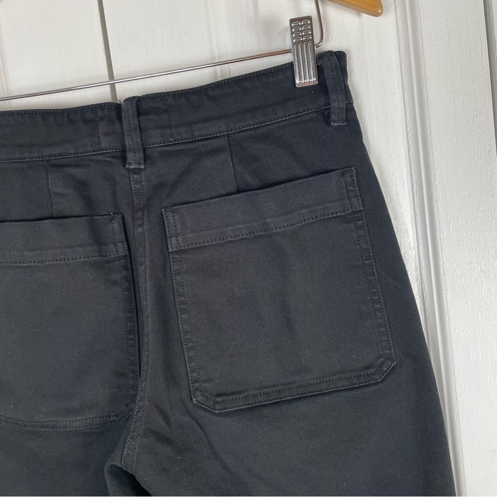 Everlane Cropped Straight Leg Pants Womens 2 Regular Black Corporate Preppy Chic - Picture 11 of 16